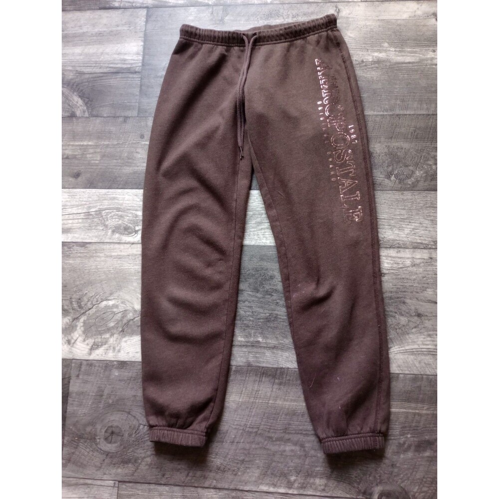 Aeropostale Women's S Brown  Sweatpants With Pockets Elastic Waist And Logo